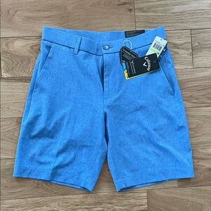 Callaway Men's Light Blue Flat Front Shorts